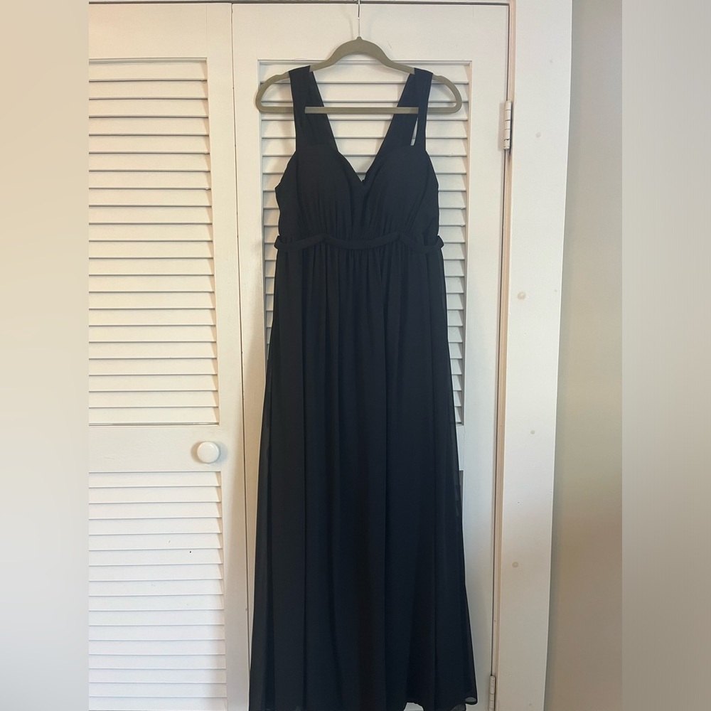 Black maternity bridesmaid dress